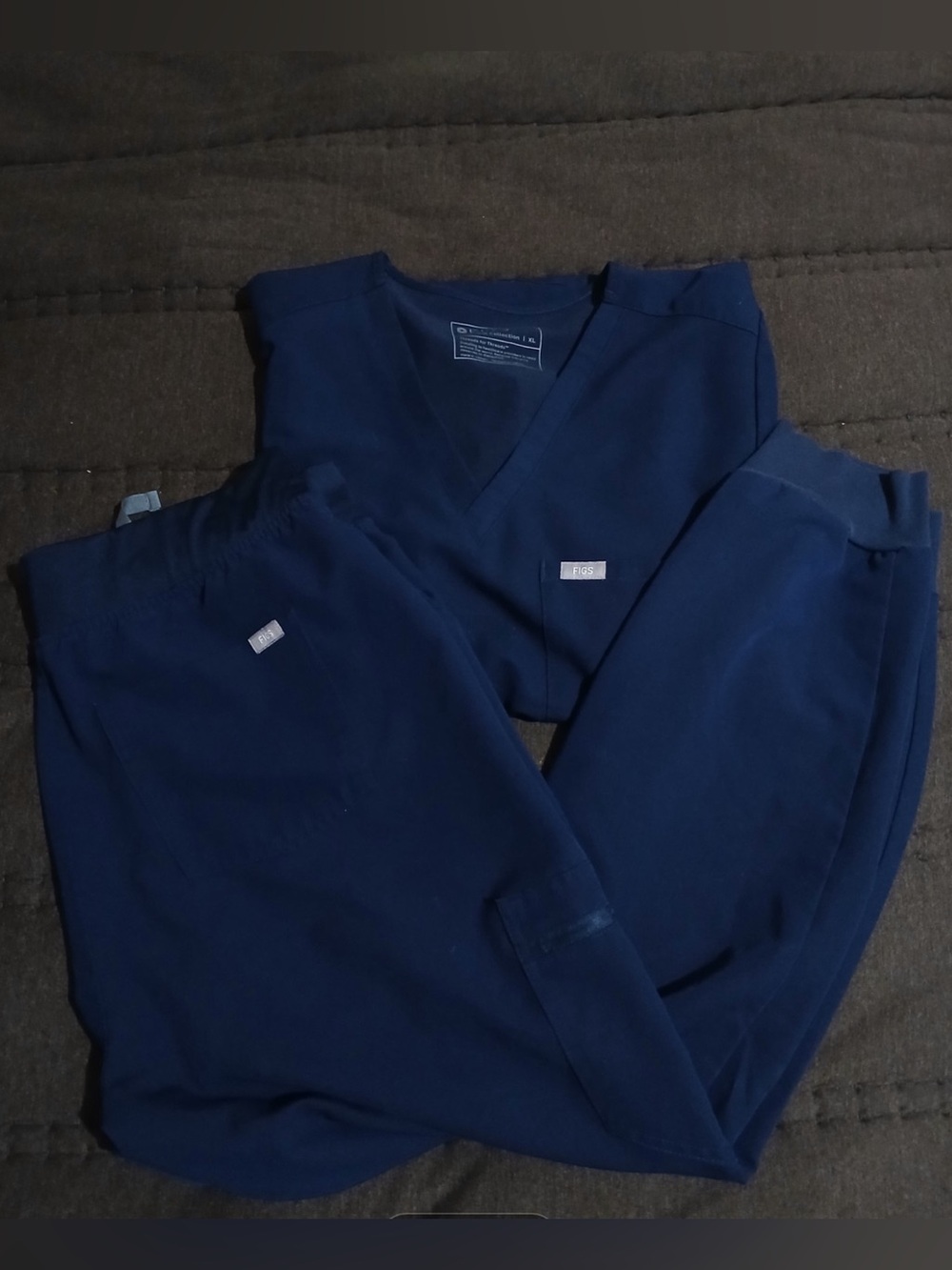 Figs Scrub Navy Set Womens XL